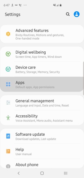 Open Settings on Android